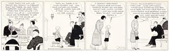 CHESTER GOULD (1900-1985) Orphan Nancy! Group of 10 daily comic strips from 1929.